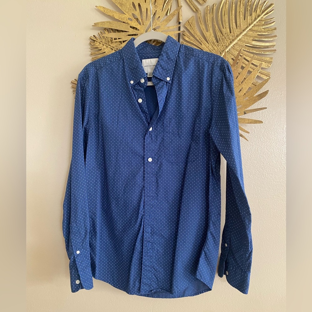 American Eagle Outfitters Navy Button Down Shirt